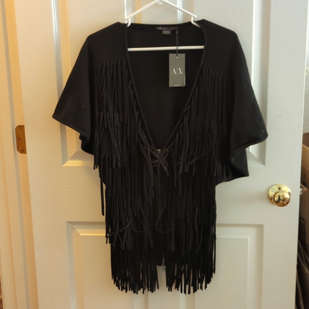 Vintage A/X Armani Exchange Tassel Sweater Cardigan